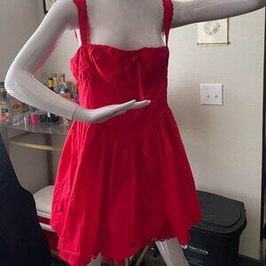 Finesse Red Corset Dress